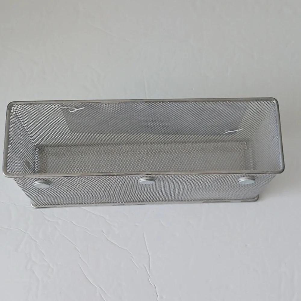 Mesh Magnetic Locker Magnetic Safe Space Storage Box Bin Silver by MSA NEW